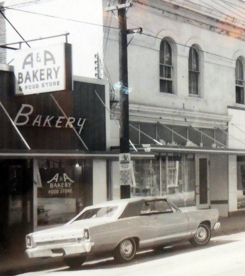 The A&A Bakery in downtown Athens has served several generations of local residents and University of Georgia students.  (Courtesy of Hargrett Library)