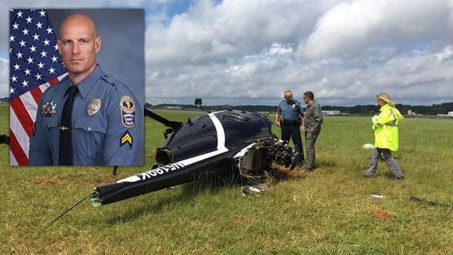 Cpl. Michael Duncan of the Gwinnett County Police Department was paralyzed from the waist down in a helicopter crash on Sept. 1.