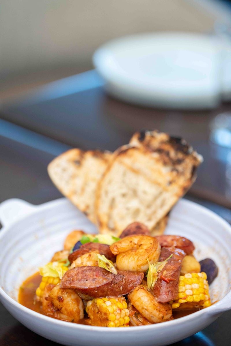 Lowcountry boil is among the menu options at Willett's Lowcountry at the Westin Jekyll Island Beach Resort. (Courtesy of Westin Jekyll Island Beach Resort / Annaliese Kondo)