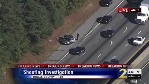 A silver SUV along I-20 West was involved in a fatal shooting Thursday in DeKalb County. Channel 2 Action News