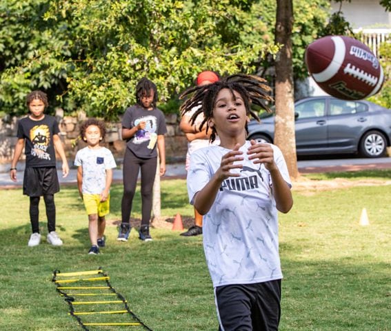 UGA player hosts football camp for kids