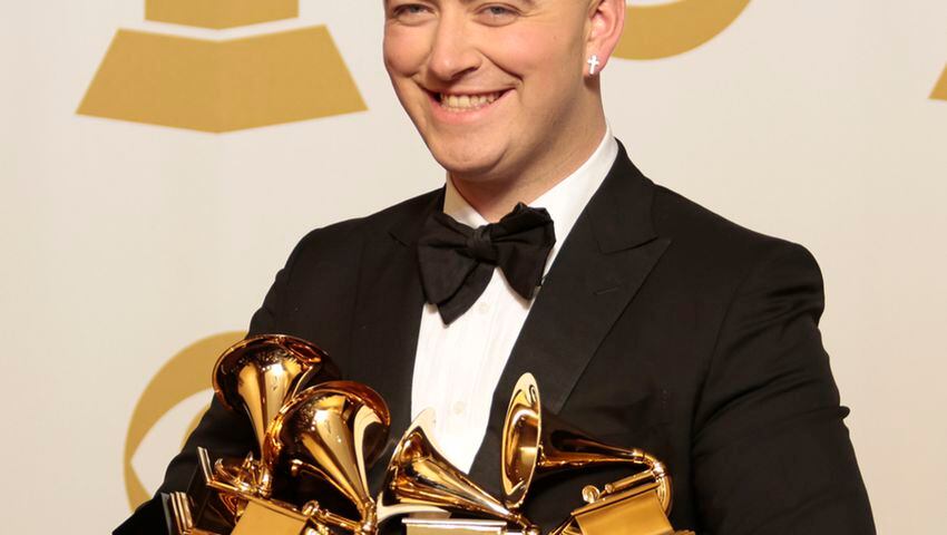 Backstage at the Grammys: Sam Smith, Rodney Jerkins, The Band