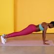 A plank exercise, which improves core strength, at a fitness studio in Portland, Ore., Feb. 2, 2023. Combining resistance training and cardio will get your heart pumping fast, even if you only have 15 or 20 minutes to spare, fitness experts say. (Gritchelle Fallesgon/The New York Times)