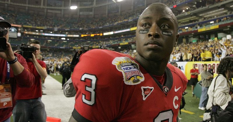 Georgia quarterback D.J. Shockley.  (BRANT SANDERLIN/AJC file)