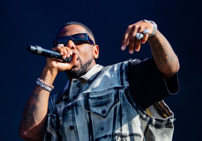 Brooklyn native Fabolous took the afternoon stage and hit the ONE Musicfest crowd with a slew of hits on Saturday, October 28, 2023, at Piedmont Park. (Ryan Fleisher for The Atlanta Journal-Constitution)