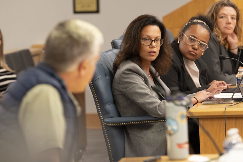 OceanGate's representatives question Karl Stanley, Roatan Institute of Deepsea Explorationat the Titan marine board of investigation hearing inside the Charleston County Council Chambers Tuesday, Sept. 24, 2024, in North Charleston, S.C. (Corey Connor via AP, Pool)