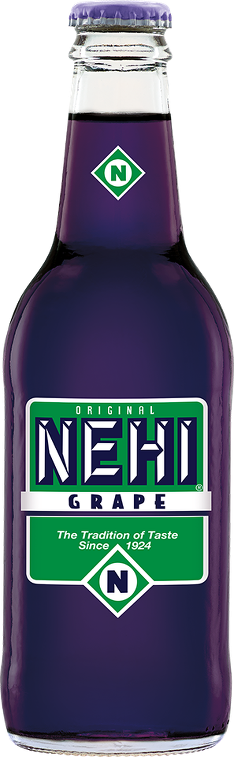 The Nehi brand, which includes this grape drink, is celebrating its 100th anniversary. (Courtesy of KDP)