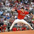 Atlanta Braves pitcher Max Fried (54) throws a pitch against Philadelphia Phillies during the first inning at Truist Park on Friday, July 5, 2024 in Atlanta. (Hyosub Shin / AJC)