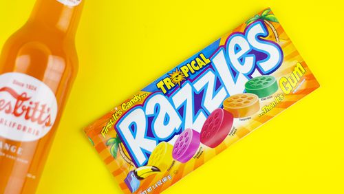 Enjoy a tropical break with Razzles and a Nesbitt’s Orange at Sweet Inman’s Candies at Krog Street Market. 
Courtesy of Sweet Inman’s Candies.