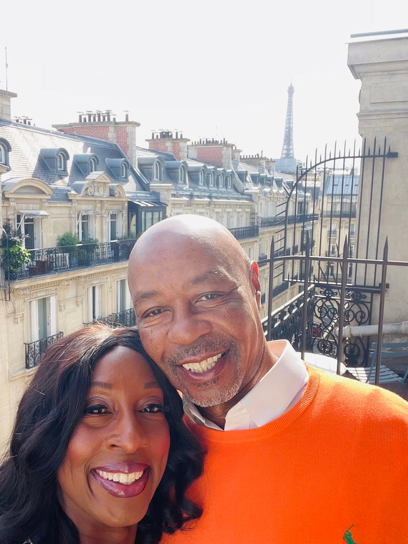 Authors Valerie Swinton Kirby and Fred J. Kirby Jr. both found love after the loss of their long-time spouses. The two have written a book to help others who have experience grief and to move forward. Here are the two on their honeymoon in Paris. Photo contributed by Valerie Swinton Kirby and Fred J. Kirby Jr.