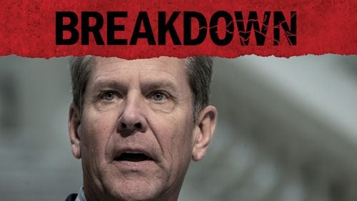 Gov. Brian Kemp has been in a dustup with the Fulton County District Attorney's office over the terms of his testifying before the special grand jury. The ninth episode of the AJC's podcast "Breakdown — The Trump Grand Jury" looks at how the Fulton DA's office is dealing with efforts to delay or avoid testifying. (Alyssa Pointer / AJC 2021 photo)
