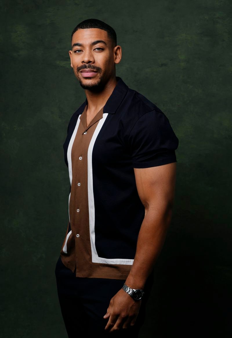 Aaron Pierre, a cast member in the film "Rebel Ridge," poses for a portrait, Thursday, Aug. 29, 2024, in Los Angeles. (AP Photo/Chris Pizzello)