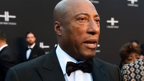 Media mogul and owner of The Weather Chanel Byron Allen spoke to the AJC on the red carpet for the opening of Tyler Perry Studios Saturday, October 5, 2019 in Atlanta. Perry acquired the property of Fort McPherson to build a movie studio on 330 acres of land. (Ryon Horne / Ryon.Horne@ajc.com)