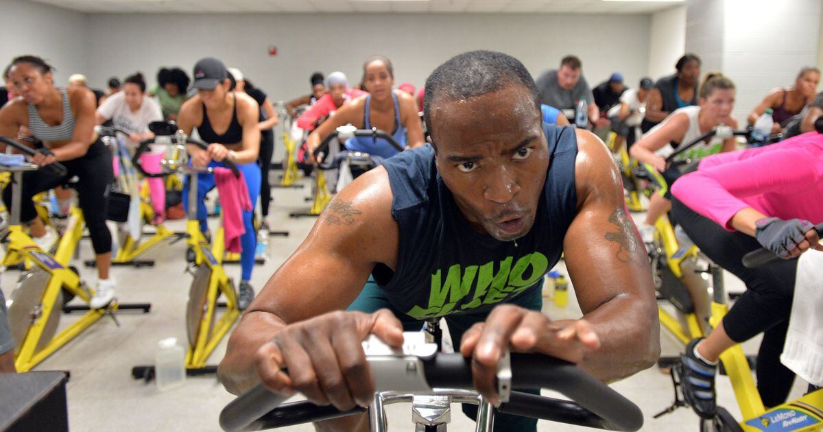 Cycling class taking names, dropping pounds
