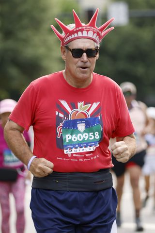 Runners start the 55th Atlanta Journal-Constitution Peachtree Road Race in Atlanta on Thursday, July 4, 2024.  (Arvin.Temkar / ajc.com)