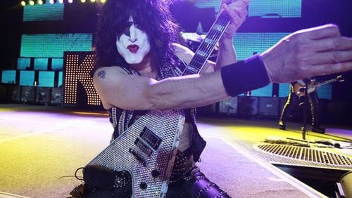 Paul Stanley with Kiss at the Minnesota State Fair grandstand in 2010. (David Joles/Minneapolis Star Tribune/TNS)