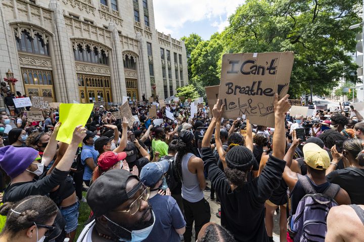 PHOTOS: Fourth day of protests in downtown Atlanta