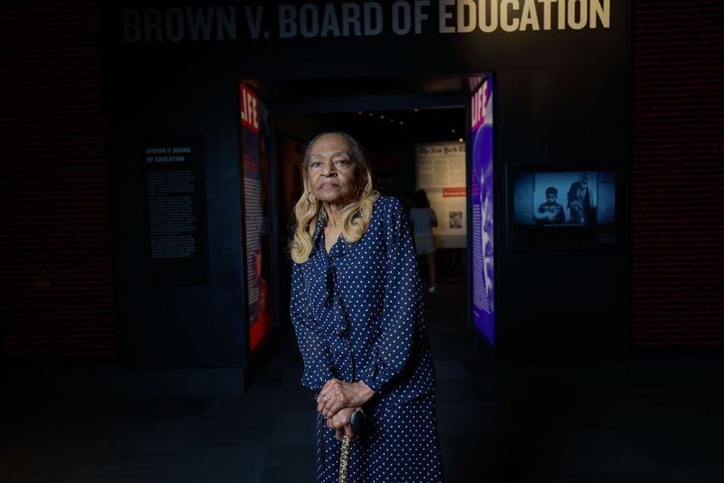 Wilma Webb, photographed at the National Center for Civil and Human Rights, became the first Black teacher at Buckhead's Morris Brandon Elementary School in 1967 and remained at that school until her retirement in 2004. She says that the parents there were determined to make their school a model of integration. (Miguel Martinez / AJC)