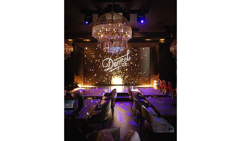 The interior of Damsel features Roaring '20s-inspired design elements. (Courtesy of Damsel)
