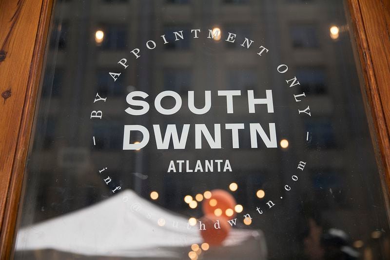 04/11/2019 -- Atlanta, Georgia --The exterior of the Newport "South Dwntn" development office during a "Pop-Up Row" shopping event along the 200 block of Mitchell Street SW in Atlanta's South Downtown community, Thursday, April 11, 2019.  (ALYSSA POINTER/ALYSSA.POINTER@AJC.COM)