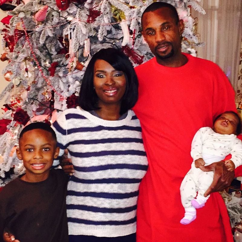 Candi Miller with her husband, Alex Cardenas; son Christian; and daughter Turiya, whom she named after her sister. (Courtesy of Turiya Tomlin-Randall)