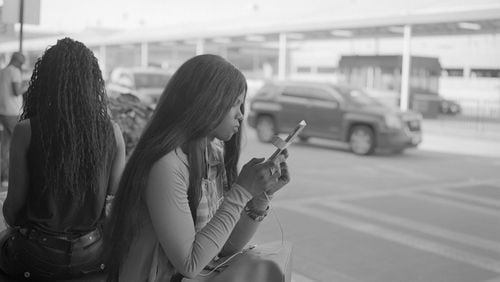 Image from Mark Steinmetz's new book "ATL," which includes 63 untitled duotone plates from his project on Atlanta’s Hartsfield-Jackson International Airport.