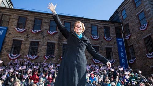 LAWRENCE, MA - FEBRUARY 09: LAWRENCE, MA Ð FEBRUARY 9: Sen. Elizabeth Warren (D-MA), announces her official bid for President onFebruary9, 2019 in Lawrence, Massachusetts. Warren announced today that she was launching her 2020 presidential campaign. (Photo by Scott Eisen/Getty Images)