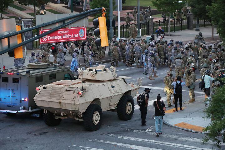 PHOTOS: Fourth day of protests in downtown Atlanta