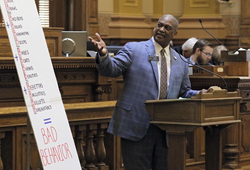 State Sen. Emanuel Jones, D-Decatur, has asked the mother and grandparents of the 14-year-old suspect in last week's mass shootings at Apalachee High School to testify before his Senate Safe Firearm Storage Study Committee. (Bob Andres/Atlanta Journal-Constitution via AP, File)