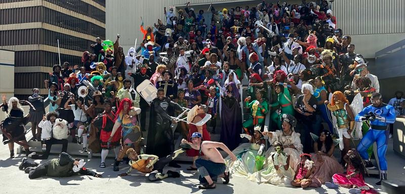 The Black Geeks of Dragon Con photo shoot has grown from about 30 people in 2015 to more than 300 in 2023. Courtesy