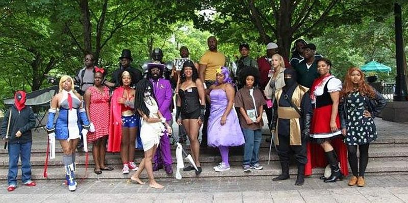 The first Black Geeks of Dragon Con photo shoot in 2015 drew about 30 people. Courtesy