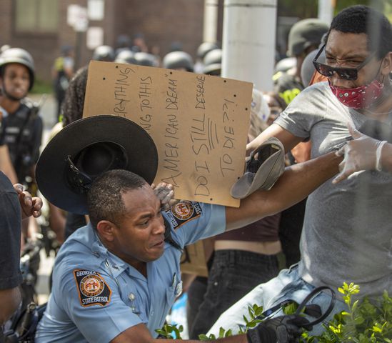 PHOTOS: Fourth day of protests in downtown Atlanta