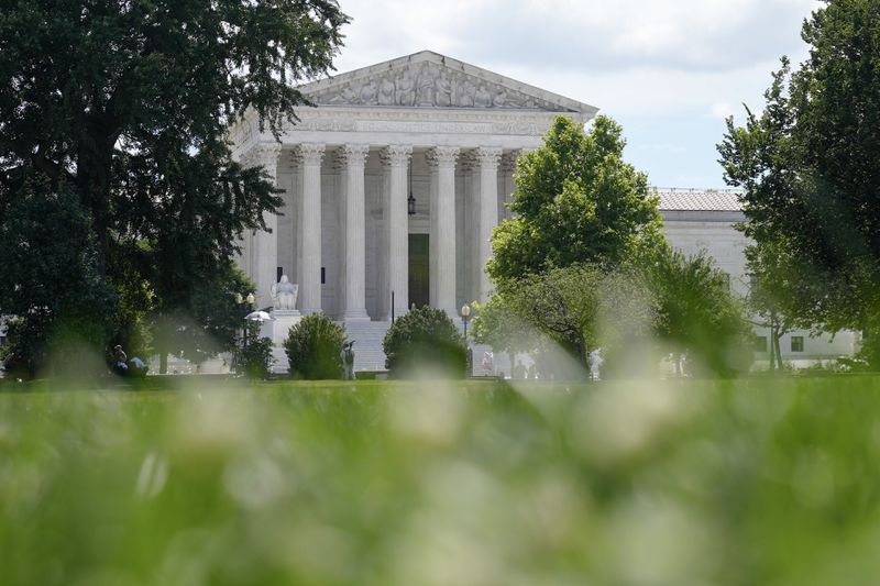 The U.S Supreme Court is seen, Thursday, June 20, 2024, in Washington. (AP Photo/Mariam Zuhaib)
