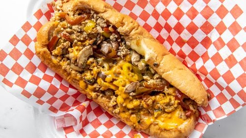 Food from the menu of Big Dave's Cheesesteaks. / Big Dave's Cheesesteaks