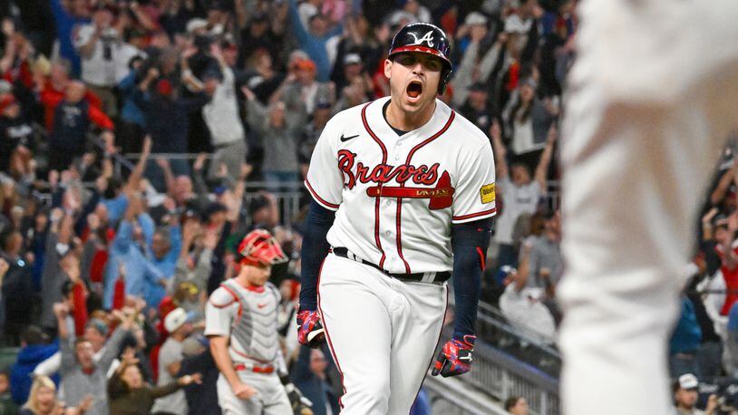 Austin Riley hits a late-game go-ahead HOMER for the Atlanta Braves in NLDS  Game 2! 