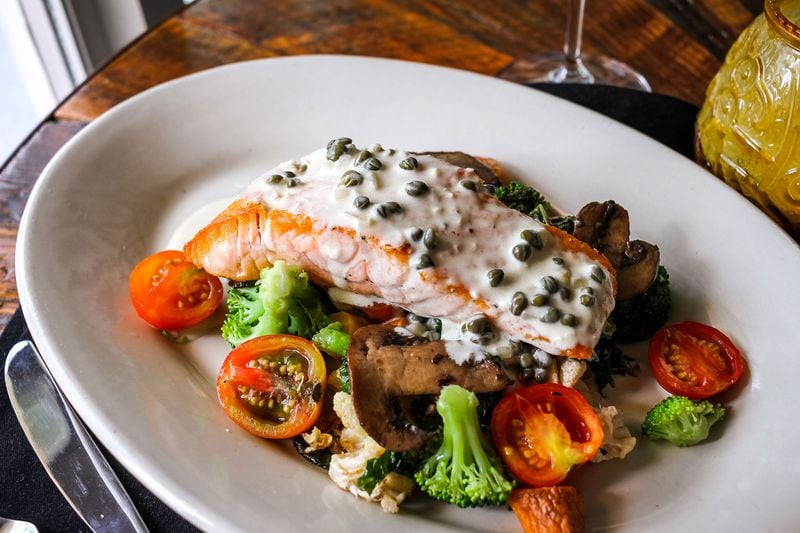 Seared salmon from the menu of Henry's Midtown Tavern. / Henry's Midtown Tavern Facebook page