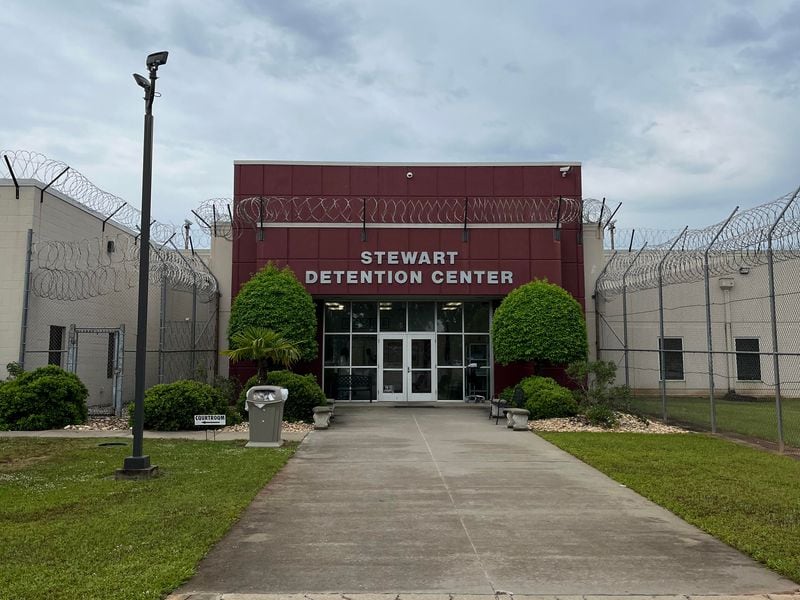 The Stewart Detention Center on Monday, May 6. (Lautaro Grinspan)