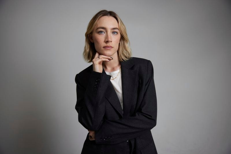 Saoirse Ronan poses for a portrait on Friday, Sept. 27, 2024, in New York. (Photo by Matt Licari/Invision/AP)