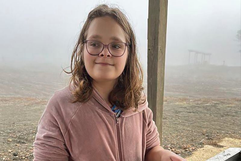 This photo provided by Jessica Vocaturo shows Iris Turmelle, 14, a transgender teen, who's family along with another family, filed a lawsuit Friday, Aug. 16, 2024, challenging a New Hampshire state law that bans them from playing on girls' sports teams at their public high schools. (Jessica Vocaturo via AP)