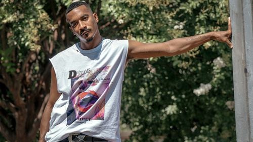 Dancer and choreographer Sean Bankhead poses outside of now-closed Dance 411 Studios in Atlanta on Friday, August 9, 2024. (Ronald R. Williams III/AJC)