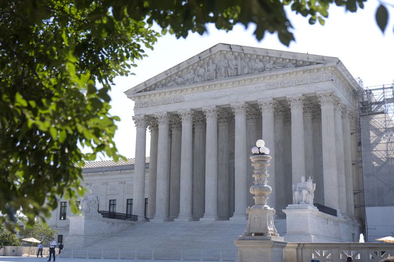 The Supreme Court is seen on Thursday, June 13, 2024, in Washington. (AP Photo/Mark Schiefelbein)