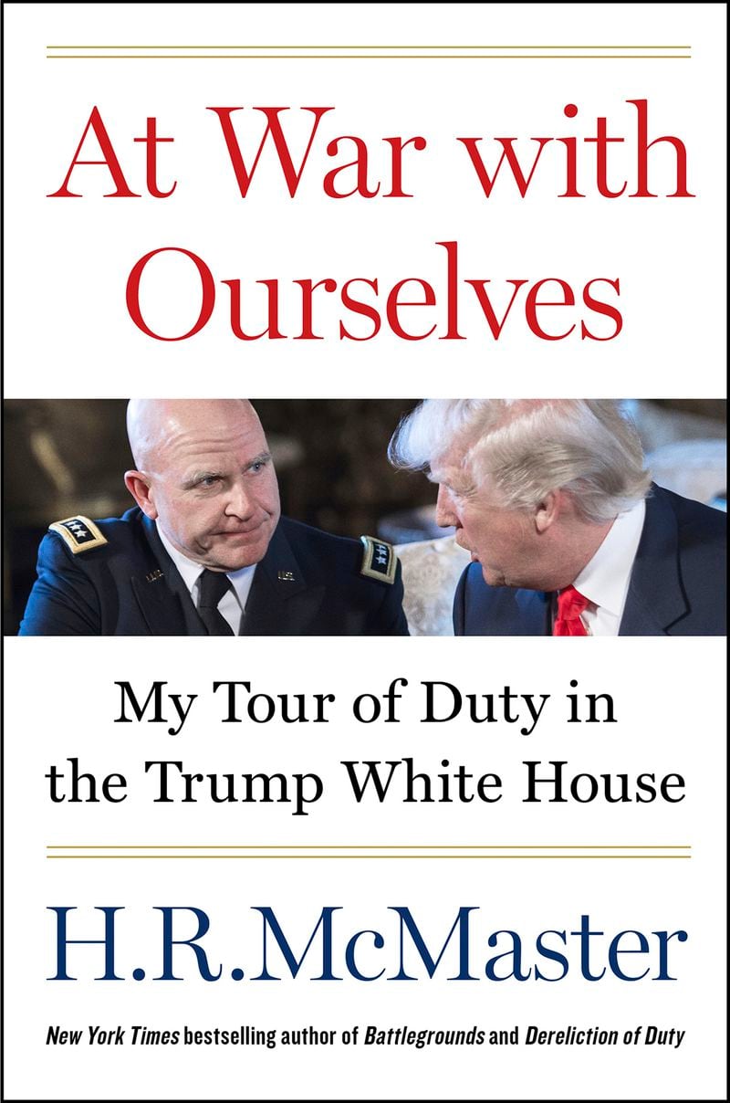 This cover image released by Harper shows "At War with Ourselves: My Tour of Duty in the Trump White House" by H.R. McMaster. (Harper via AP)