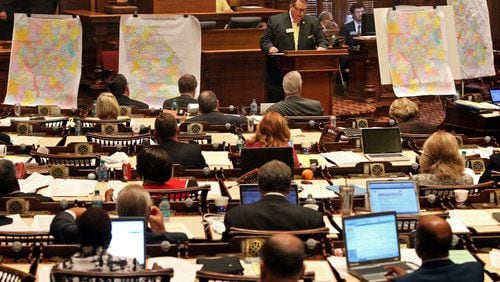 State Rep. Pedro "Pete" Marin of Duluth debates proposed redistricting maps during a special session on redistricting in August 2011. The General Assembly will meet later this year for another redistricting session once the state receives new data from the U.S. census of 2020.