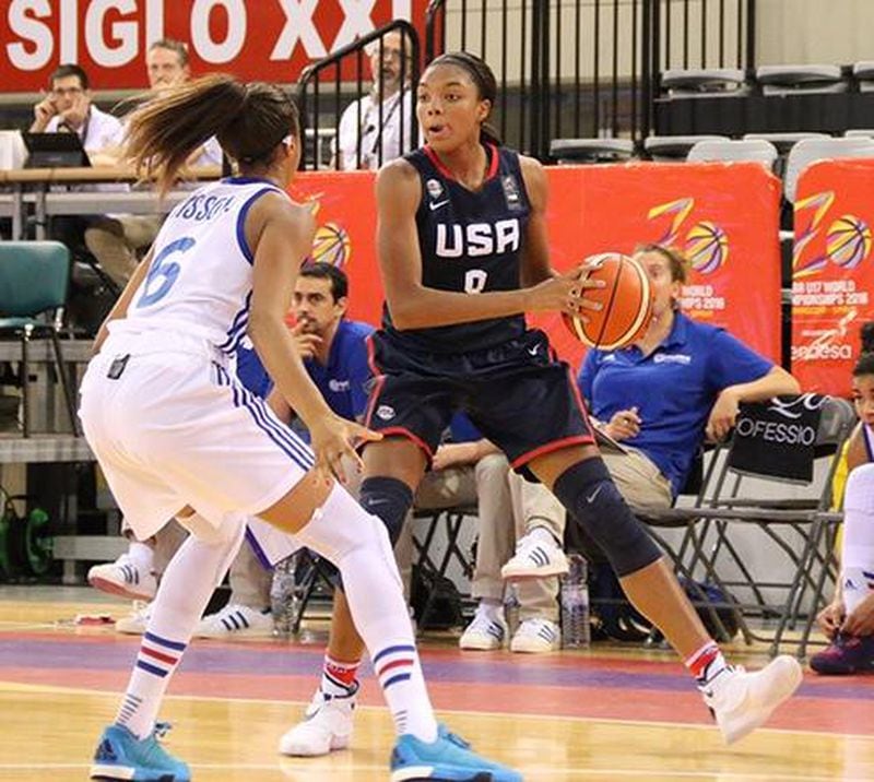  Maya Dodson was a starter on USA's U17 team that won a bronze medal last summer in Spain.