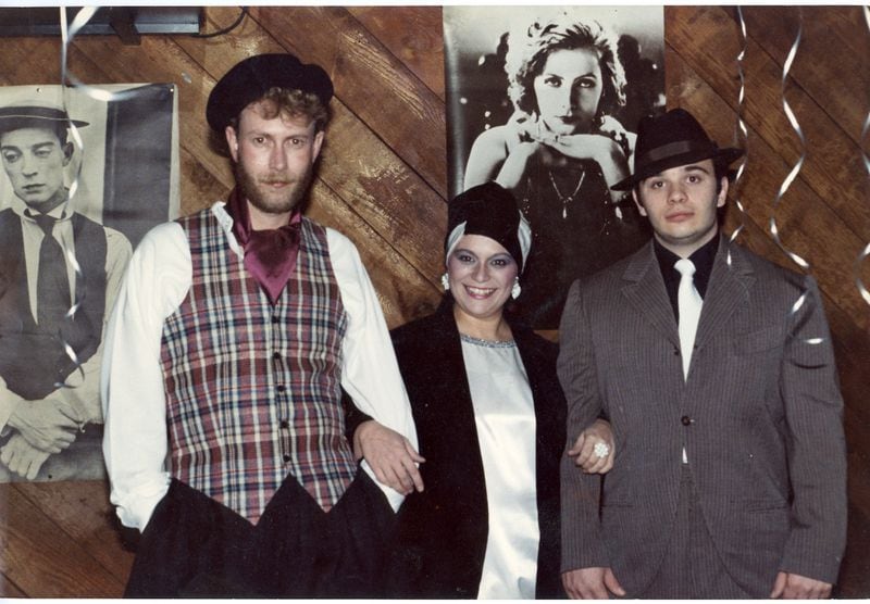 Backstreet doorman Todd Hunter (from left) and co-owners Vicki and Henry Vara were photographed in the club on New Year's Eve in 1981. AJC file
