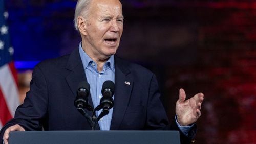 President Joe Biden announced Sunday that he is withdrawing from this year's presidential race, saying he believed “it is the best interest of my party and the country for me to stand down and to focus solely on fulfilling my duties as president for the remainder of my term.” (Steve Schaefer steve.schaefer@ajc.com)