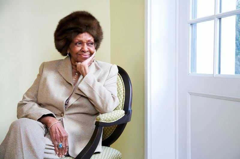 FILE - American gospel singer and author Cissy Houston poses for a portrait in New York on Jan. 22, 2013. Houston, the mother of Whitney Houston and a two-time Grammy winner who performed alongside superstar musicians like Elvis Presley and Aretha Franklin, died Monday, Oct. 7, 2024, in her New Jersey home. She was 91. (Photo by Dan Hallman/Invision/AP, File)