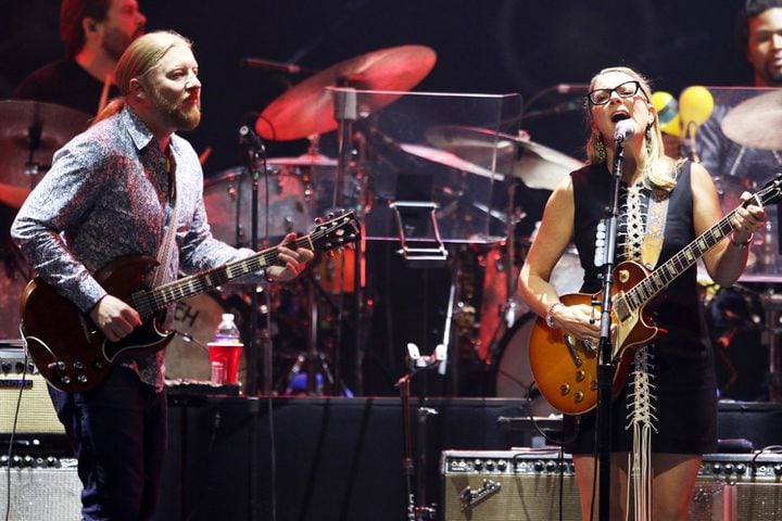 -- Tedeschi Trucks Band
The Eagles brought their Long Goodbye Final Tour to sold out State Farm Arena on Thursday, November 2, 2023. The Tedeschi Trucks Band opened the concert.
Robb Cohen for the Atlanta Journal-Constitution