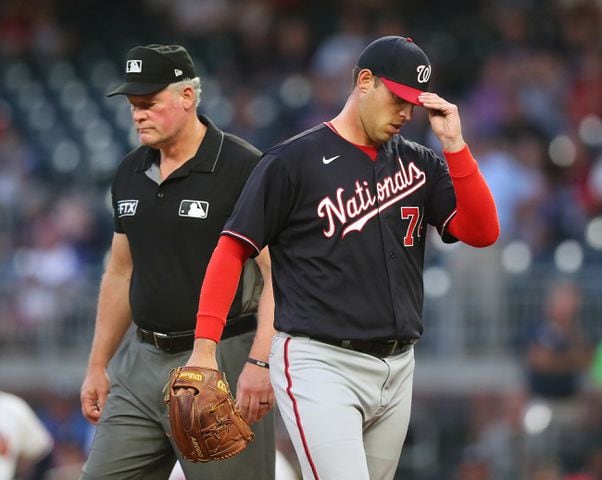 Juan Soto and Will Smith stare down during Washington Nationals' series  opener with the Atlanta Braves - Federal Baseball