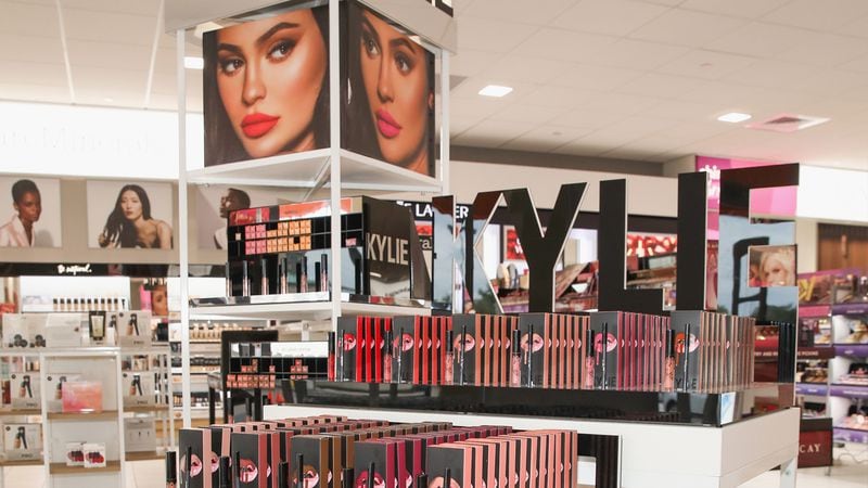 Kylie Jenner visited an Ulta Beauty location in Houston, Texas to celebrate the exclusive launch of Kylie Cosmetics in Ulta Beauty stores nationwide and online at ulta.com in November 2018.